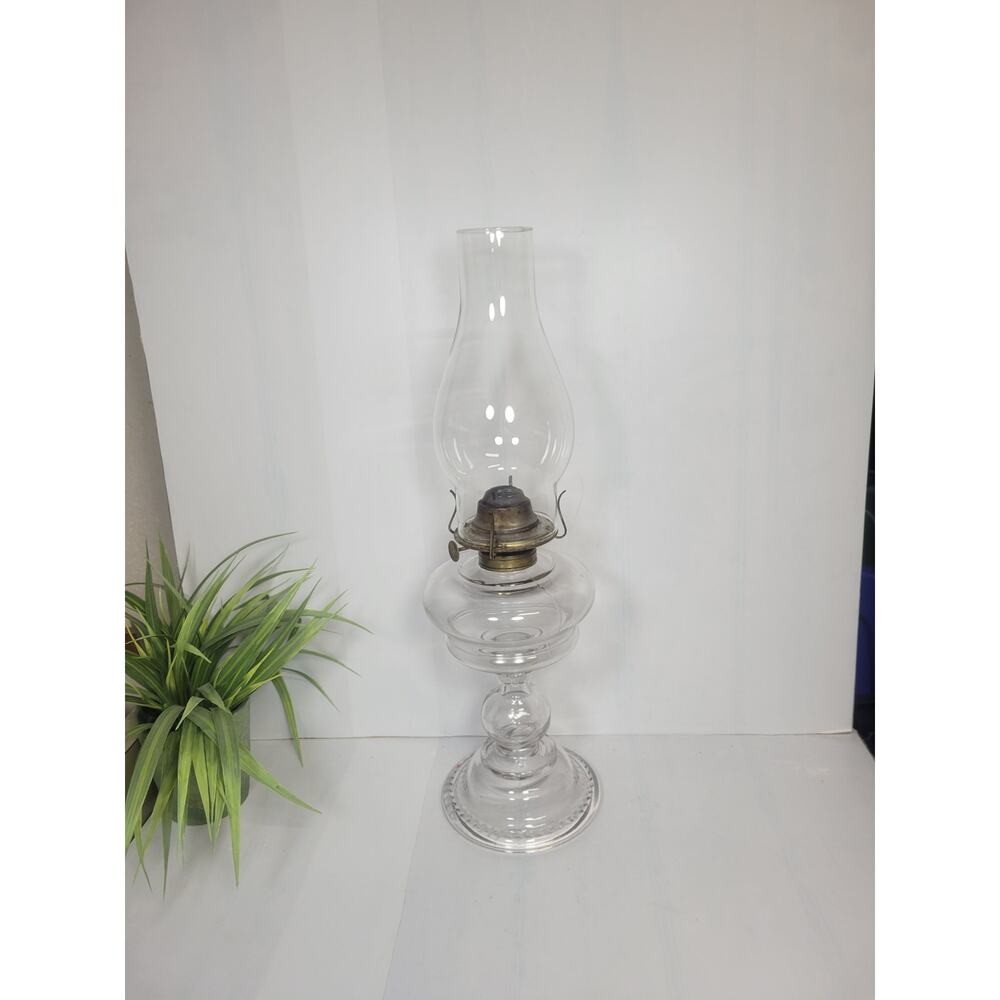 Vintage Oil Lamp, P & A Mfg Wick Chimney Hurricane Lantern